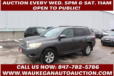 2008 Toyota Highlander for sale at Waukegan Auto Auction in Waukegan IL