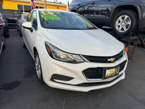 2016 Chevrolet Cruze for sale at CROWN AUTO INC, in South Gate CA