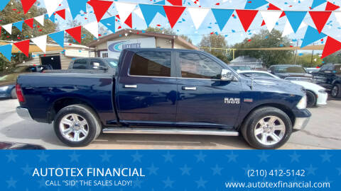 2017 RAM 1500 for sale at AUTOTEX FINANCIAL in San Antonio TX