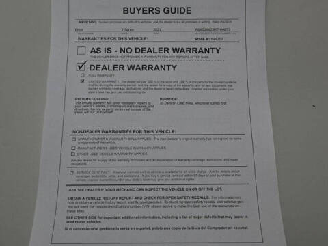 2021 BMW 2 Series 228i Gran Coupe