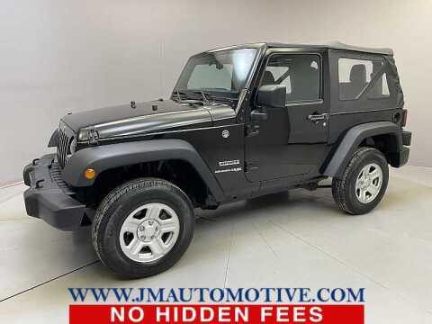 2018 Jeep Wrangler JK for sale at J & M Automotive in Naugatuck CT