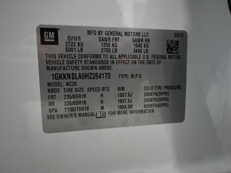 2017 GMC Acadia SLE-2