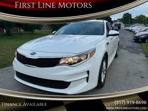 2018 Kia Optima for sale at First Line Motors in Brownsburg IN