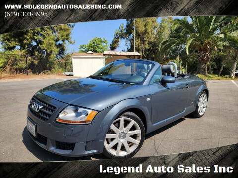 2005 Audi TT for sale at Legend Auto Sales Inc in Lemon Grove CA