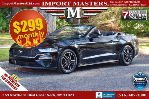 2019 Ford Mustang for sale at Import Masters in Great Neck NY