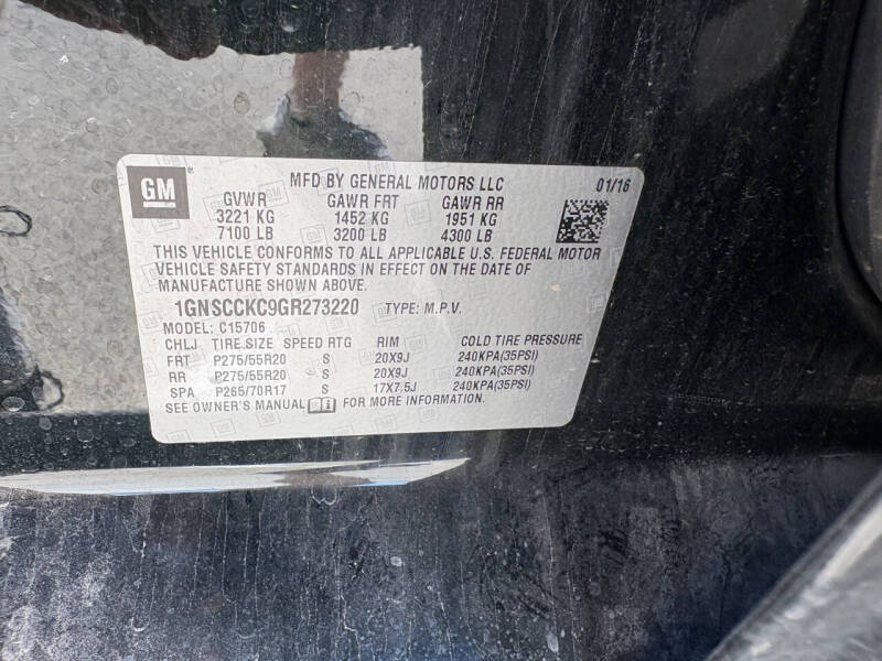 2016 Chevrolet Tahoe LTZ