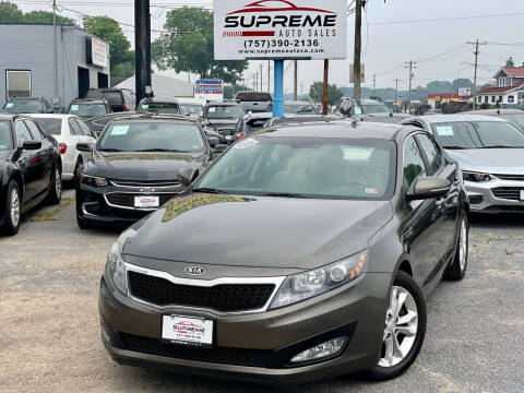 2012 Kia Optima for sale at Supreme Auto Sales in Chesapeake VA