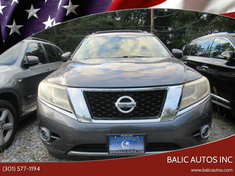 2013 Nissan Pathfinder for sale at Balic Autos Inc in Lanham MD