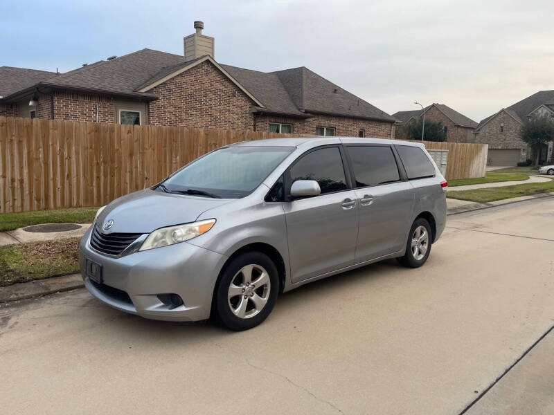 2012 Toyota Sienna for sale at PRESTIGE OF SUGARLAND in Stafford TX