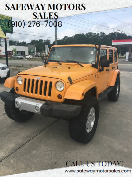 2012 Jeep Wrangler Unlimited for sale at Safeway Motors Sales in Laurinburg NC