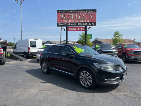 2016 Lincoln MKX for sale at RAUL'S TRUCK & AUTO SALES, INC in Oklahoma City OK