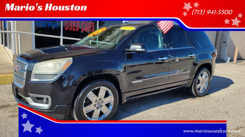 2015 GMC Acadia for sale at Mario's Houston in Houston TX