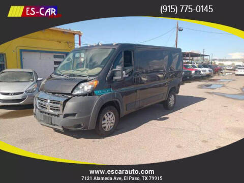 2018 RAM ProMaster for sale at Escar Auto in El Paso TX