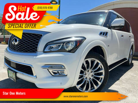 2015 Infiniti QX80 for sale at Star One Motors in Hayward CA