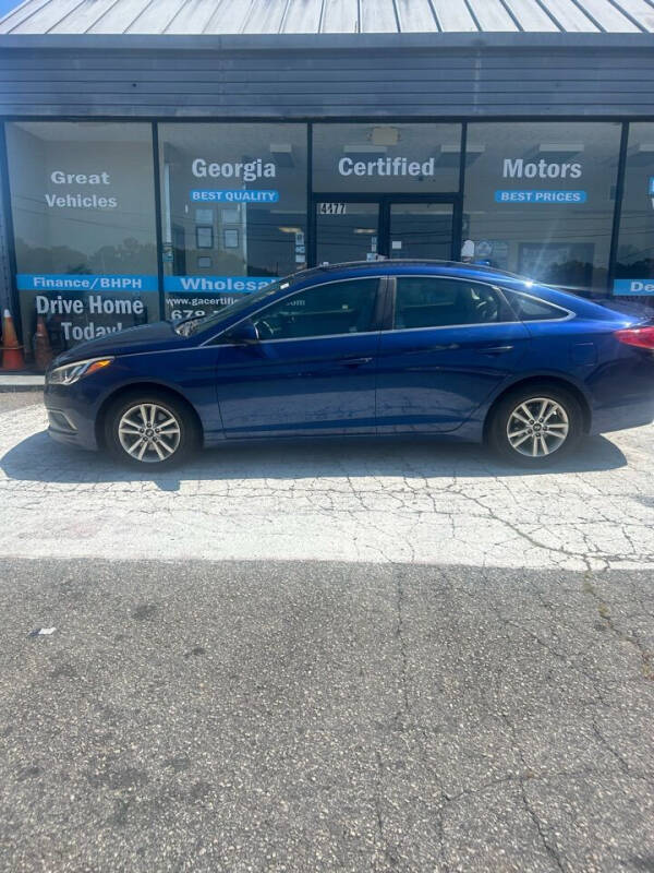 2016 Hyundai Sonata for sale at Georgia Certified Motors in Stockbridge GA