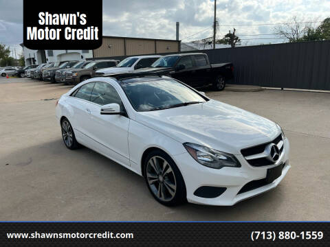 2017 Mercedes-Benz E-Class for sale at Shawn's Motor Credit in Houston TX