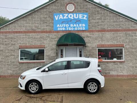 2017 Chevrolet Sonic for sale at VAZQUEZ AUTO SALES in Bloomington IL