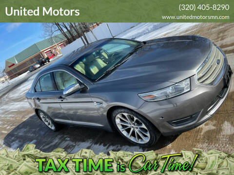 2013 Ford Taurus for sale at United Motors in Saint Cloud MN