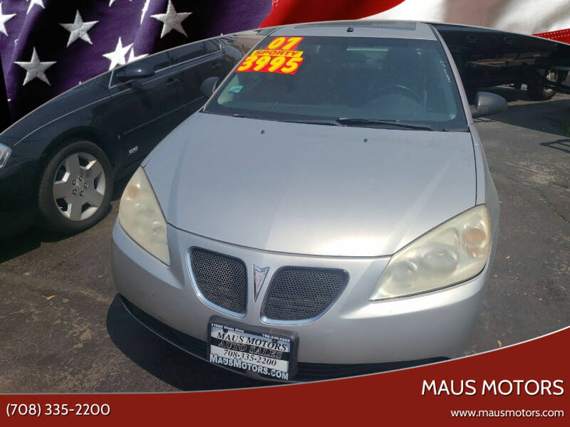 2007 Pontiac G6 for sale at MAUS MOTORS in Hazel Crest IL