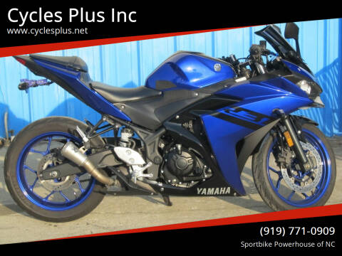 2018 Yamaha YZF R3 for sale at Cycles Plus Inc in Garner NC