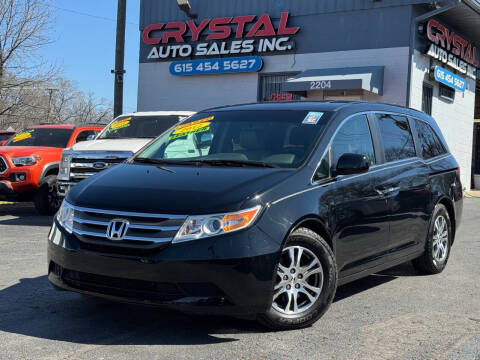 2012 Honda Odyssey for sale at Crystal Auto Sales Inc in Nashville TN