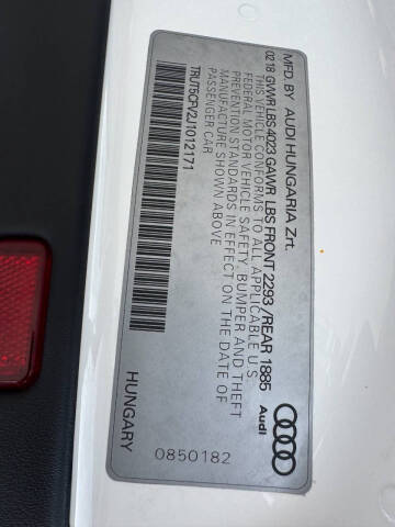 2018 Audi TT 2.0T quattro