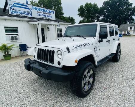 2016 Jeep Wrangler Unlimited for sale at HonduCar's AUTO SALES LLC in Indianapolis IN