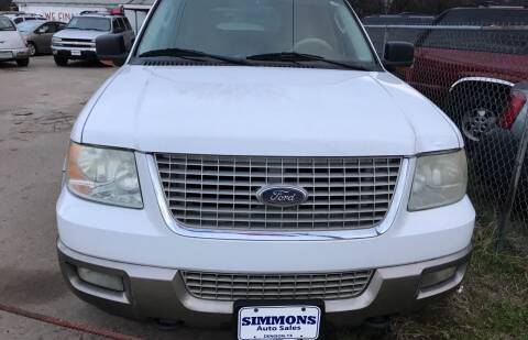 2003 Ford Expedition for sale at Simmons Auto Sales in Denison TX