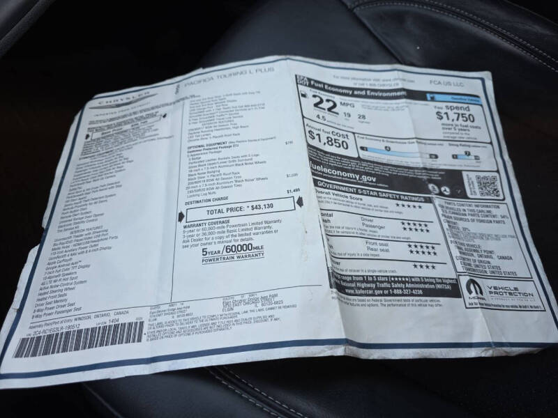 2020 Chrysler Pacifica Touring L Plus