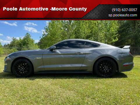 2021 Ford Mustang for sale at Poole Automotive in Laurinburg NC