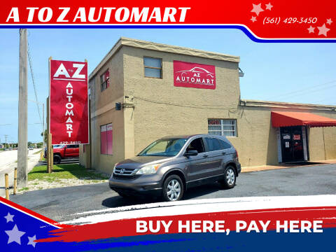 2011 Honda CR-V for sale at A TO Z  AUTOMART in West Palm Beach FL