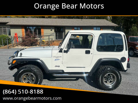 1997 Jeep Wrangler for sale at Orange Bear Motors in Landrum SC