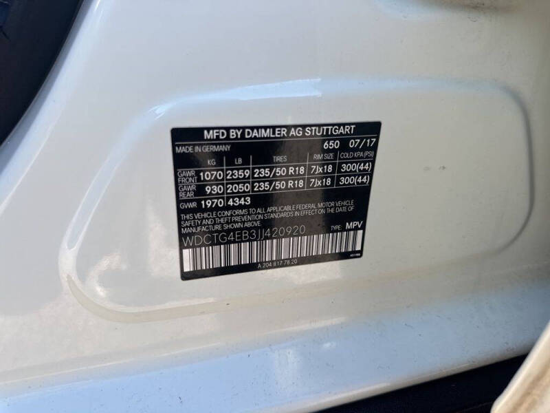 2018 Mercedes-Benz GLA GLA 250