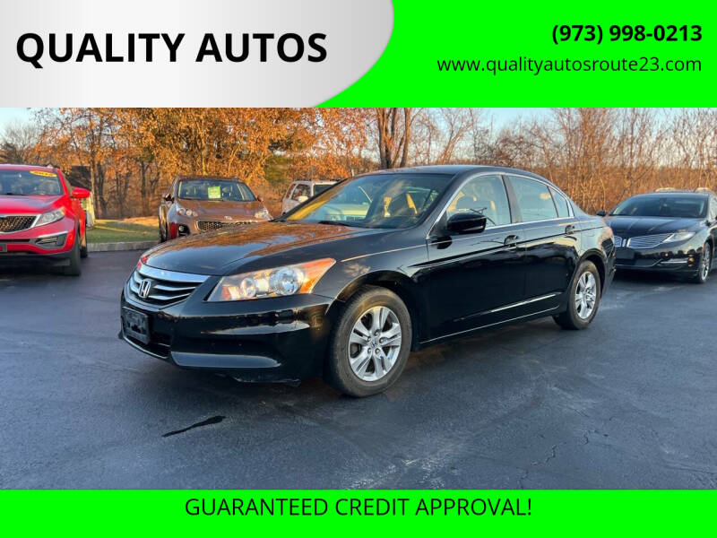 2011 Honda Accord for sale at QUALITY AUTOS in Hamburg NJ