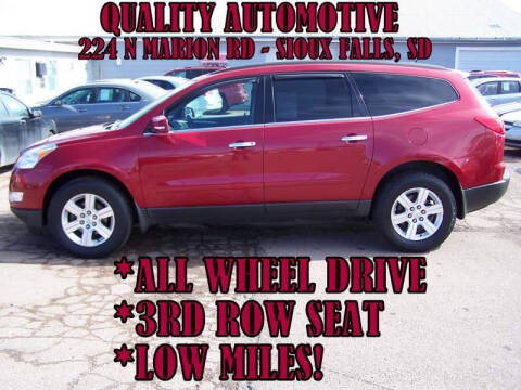 2012 Chevrolet Traverse for sale at Quality Automotive in Sioux Falls SD