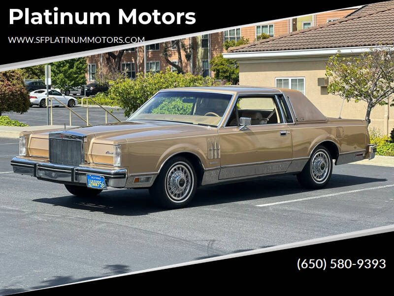 1983 Lincoln Mark VI for sale at Platinum Motors in San Bruno CA