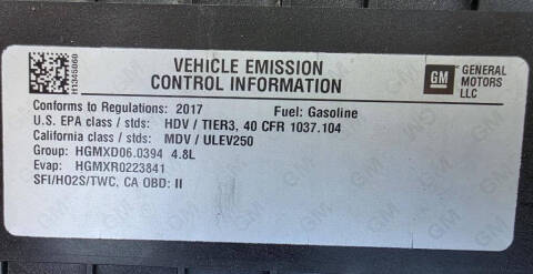 2017 Chevrolet Express 2500