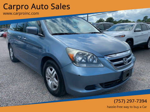 2006 Honda Odyssey for sale at Carpro Auto Sales in Chesapeake VA