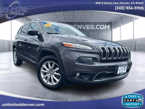 2015 Jeep Cherokee for sale at Unlimited Auto Sales in Denver CO