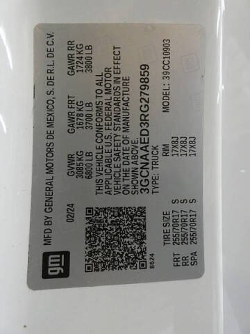 2024 Chevrolet Silverado 1500 Work Truck