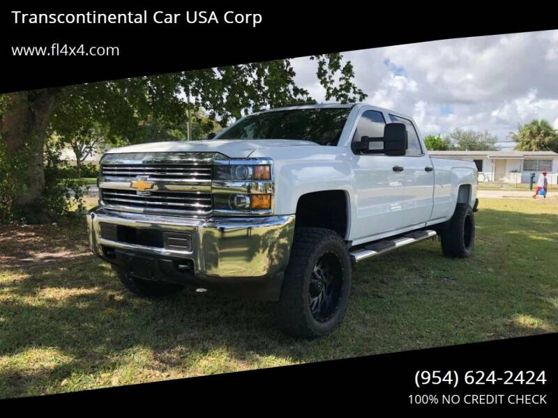 2015 Chevrolet Silverado 2500HD for sale at Transcontinental Car USA Corp in Fort Lauderdale FL