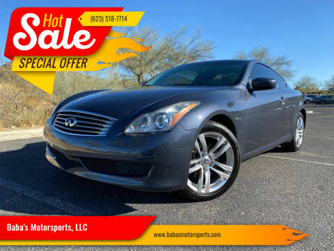 2009 Infiniti G37 Coupe for sale at Baba's Motorsports, LLC in Phoenix AZ