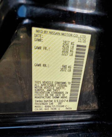 2017 Nissan Altima 2.5 SL