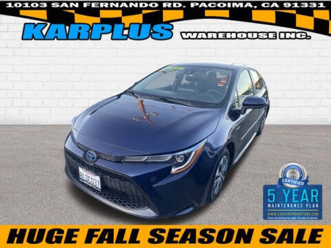 2020 Toyota Corolla Hybrid for sale at Karplus Warehouse in Pacoima CA