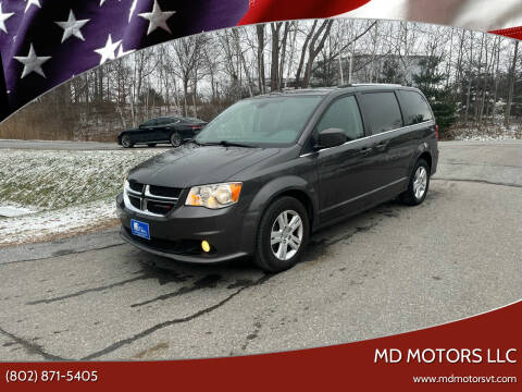 2019 Dodge Grand Caravan for sale at MD Motors LLC in Williston VT