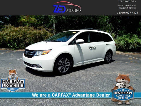 2014 Honda Odyssey for sale at Zed Motors in Raleigh NC