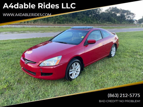 2003 Honda Accord for sale at A4dable Rides LLC in Haines City FL