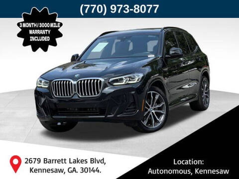 2022 BMW X3 sDrive30i
