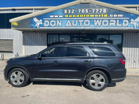 2014 Dodge Durango for sale at Don Auto World in Houston TX