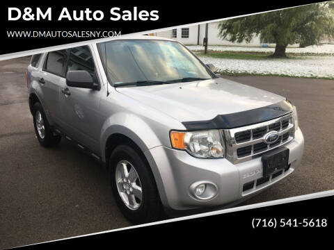 2010 Ford Escape for sale at D&M AUTO SALES in West Seneca NY